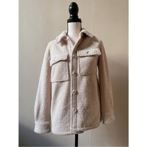 Abercrombie sherpa shirt jacket size xs